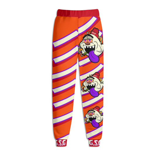 G.S.G Ghost Star Ghouls Mens Dark Orange Sweatpants