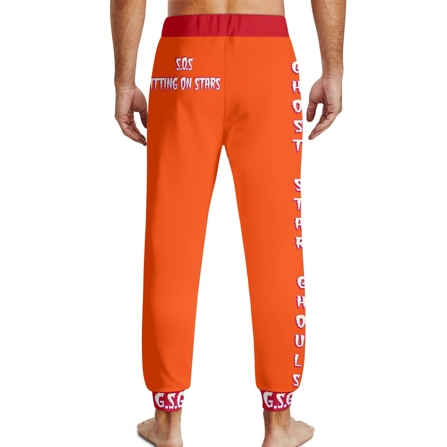 G.S.G Ghost Star Ghouls Mens Dark Orange Sweatpants