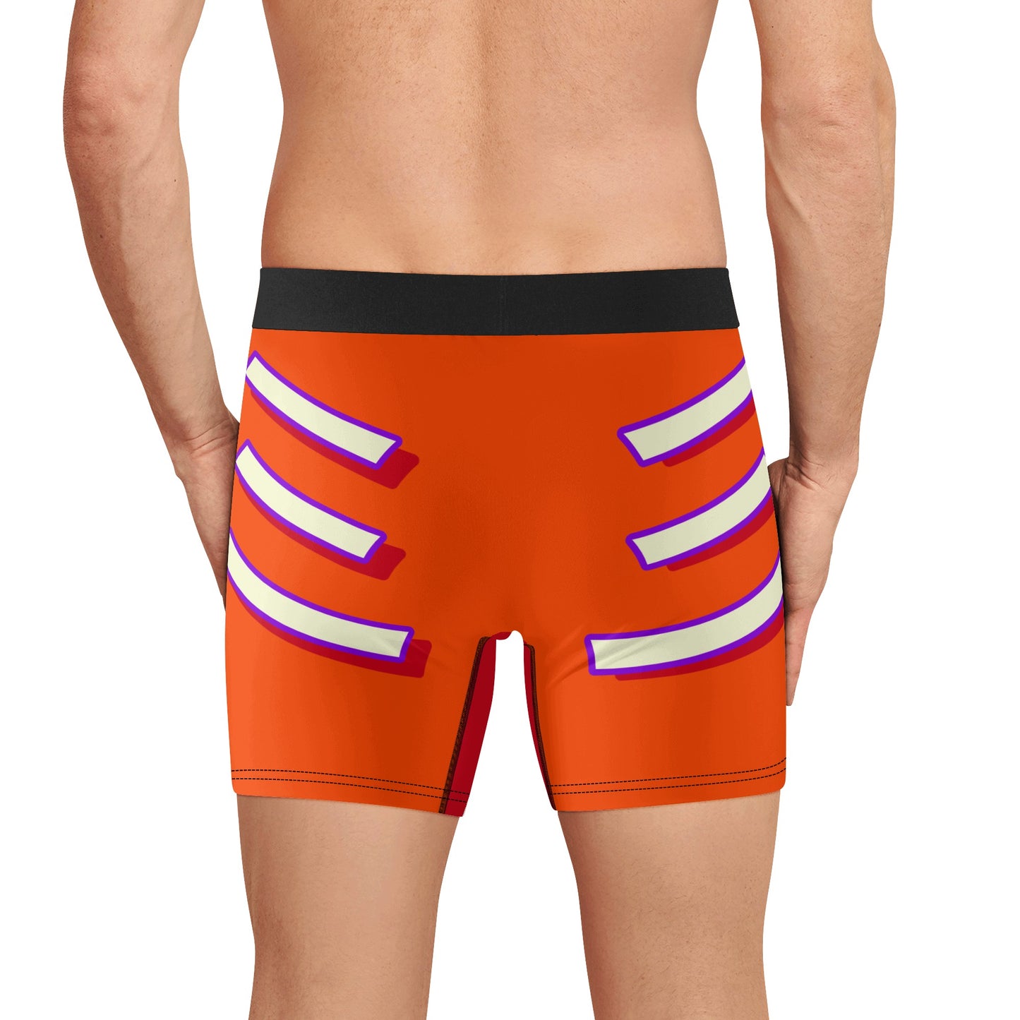 G.S.G Ghost Star Ghouls Mens Dark Orange Classic Stretch Trunks & Underwear