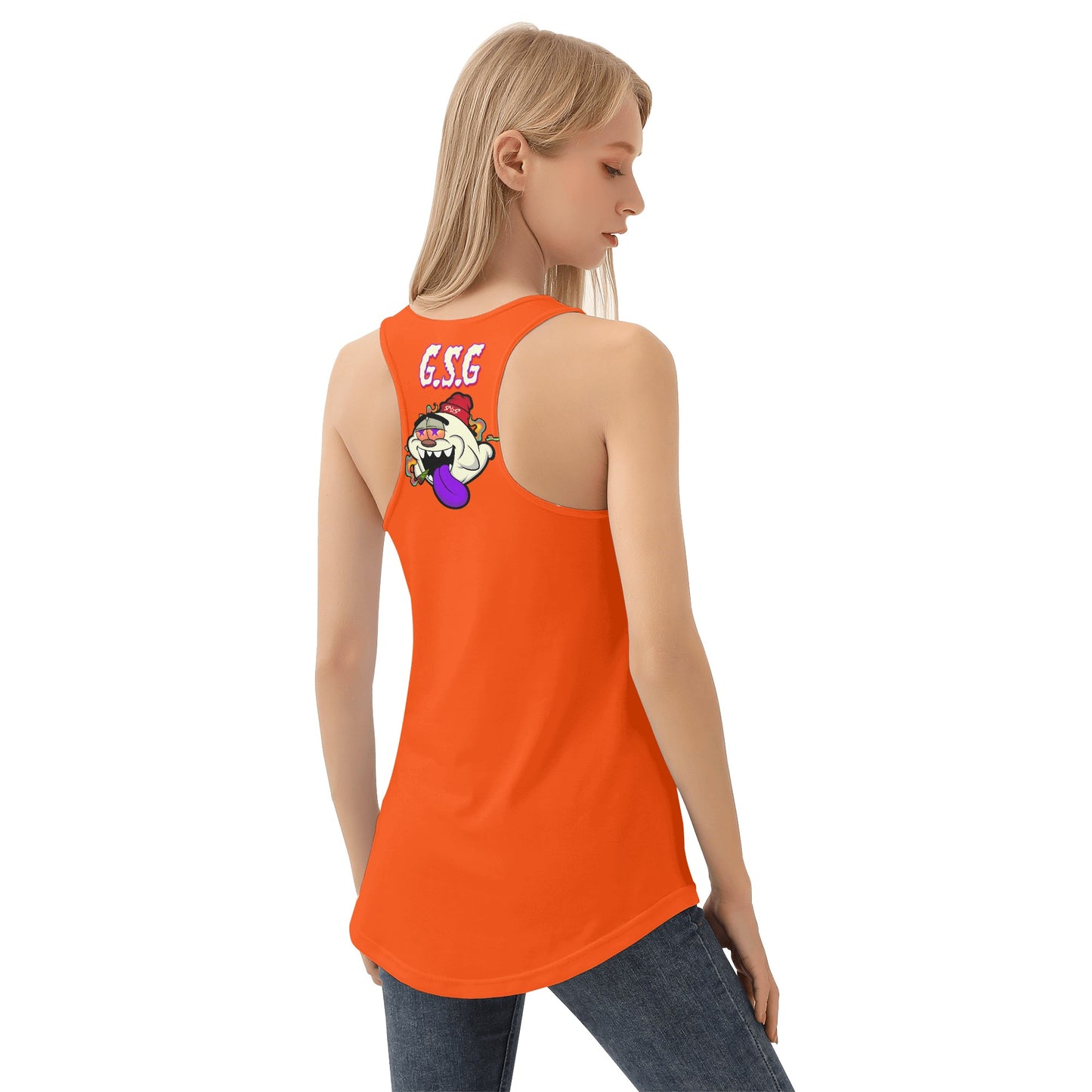 G.S.G Ghost Star Girl S.O.S Ghost Edition Womens Dark Orange Vest