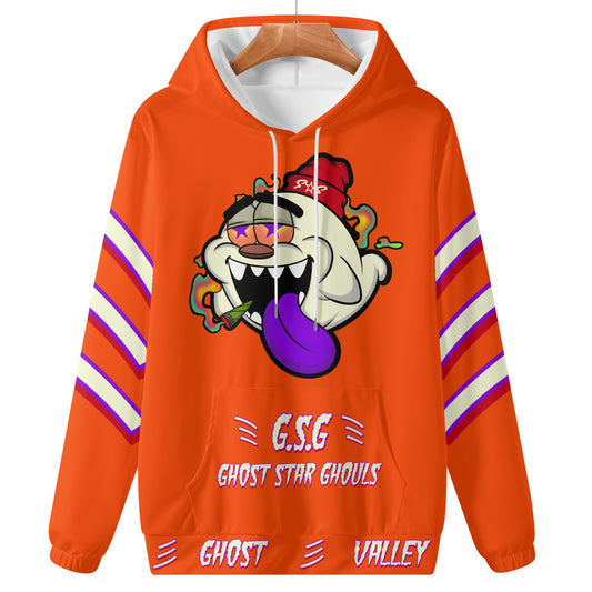 G.S.G Ghost Star Ghouls Mens Dark Orange Lightweight Hoodie