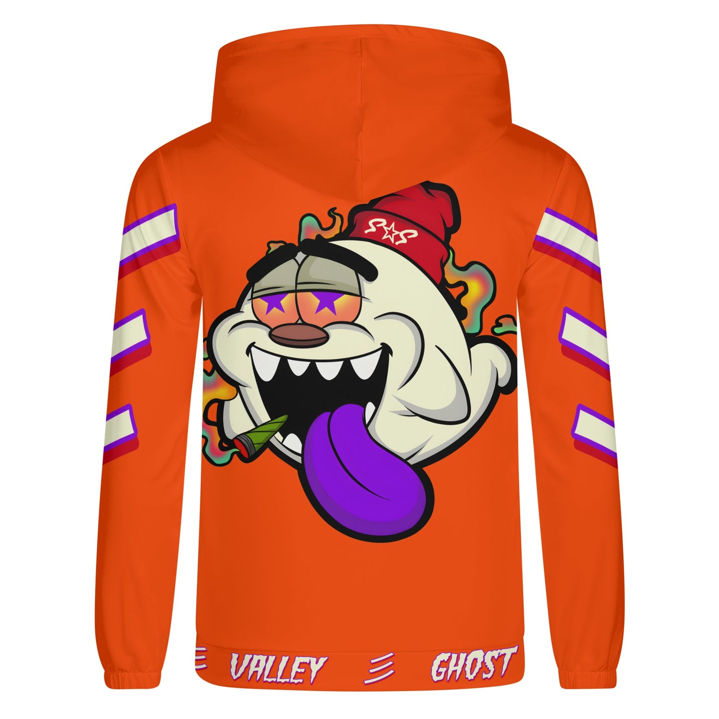 G.S.G Ghost Star Ghouls Mens Dark Orange Lightweight Hoodie