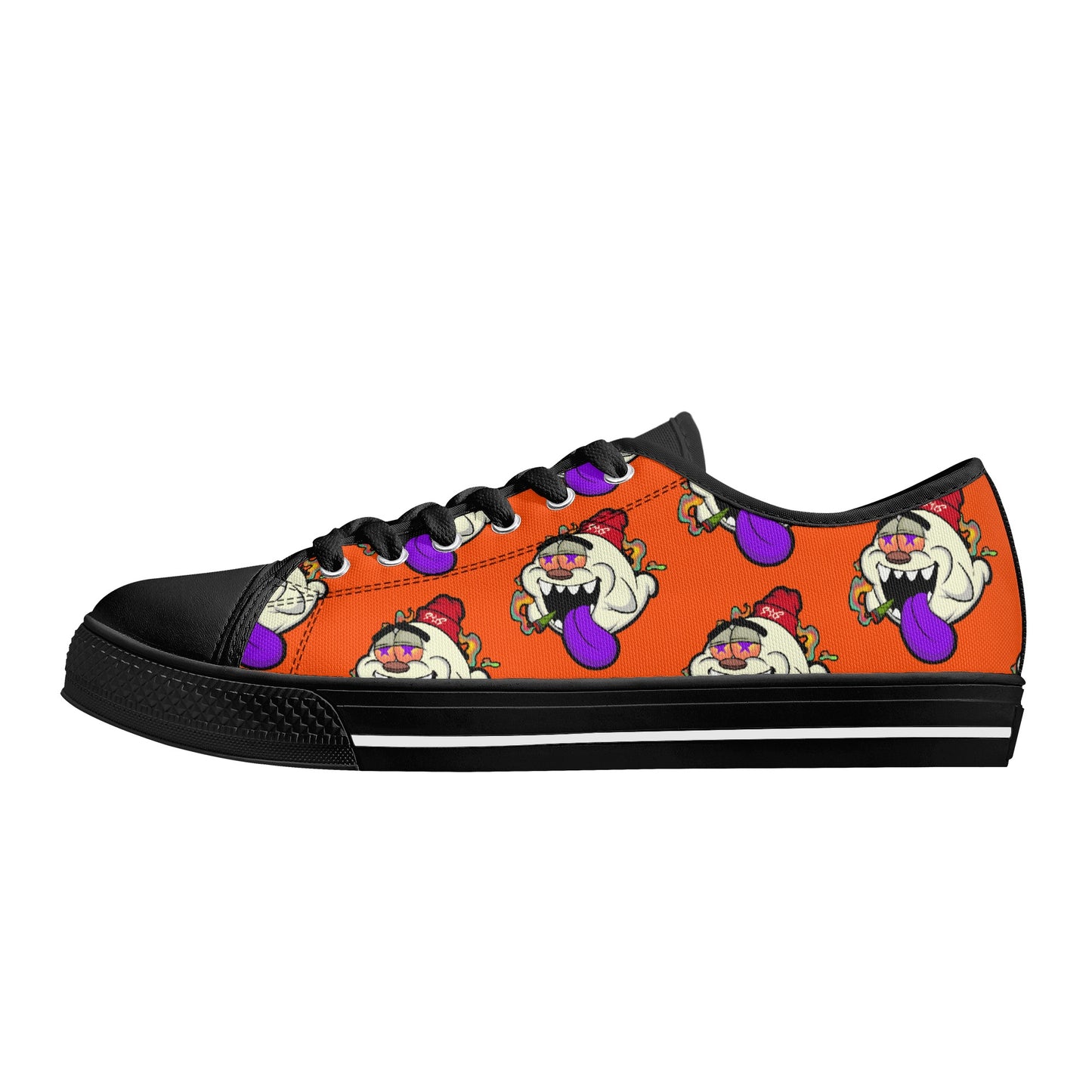 G.S.G Ghost Star Ghouls S.O.S Ghost Edition Mens Dark Orange Low Top Star Kicks