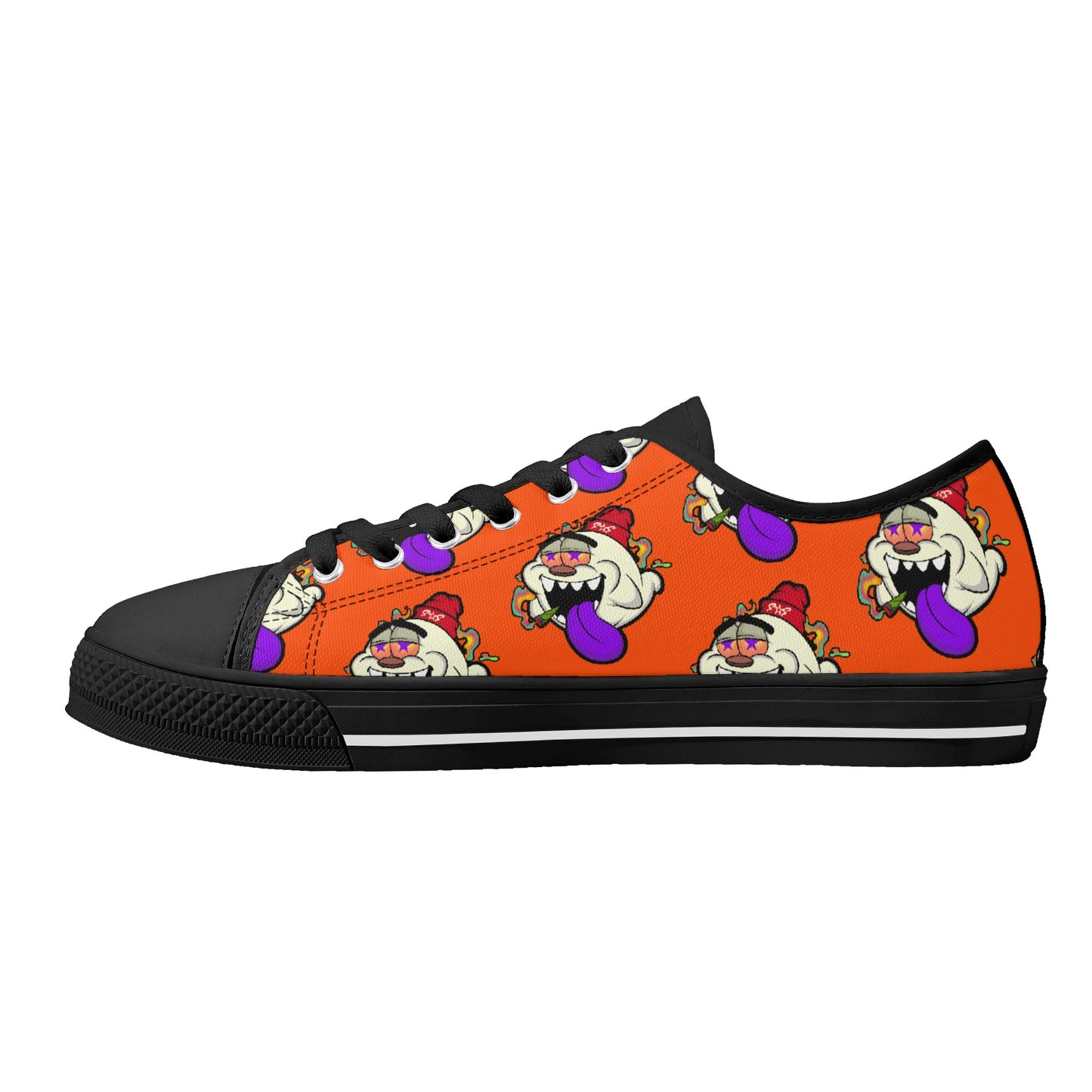 G.S.G Ghost Star Ghouls S.O.S Ghost Edition Mens Dark Orange Low Top Star Kicks