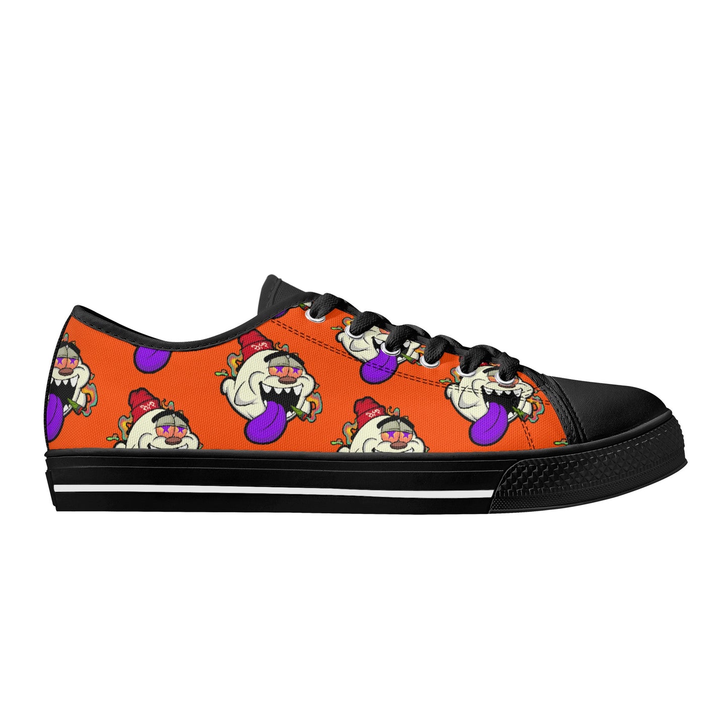 G.S.G Ghost Star Ghouls S.O.S Ghost Edition Mens Dark Orange Low Top Star Kicks