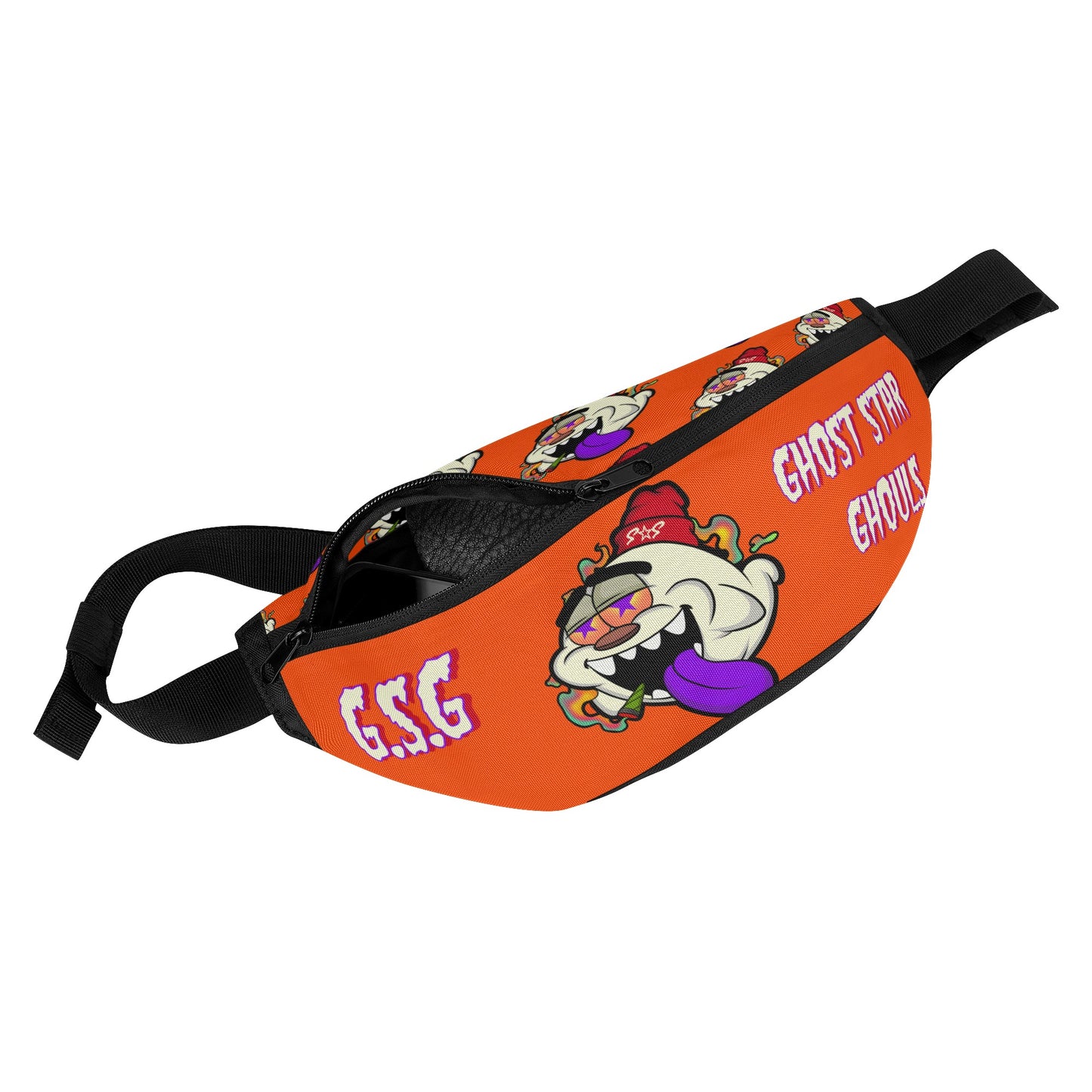 G.S.G Ghost Star Ghouls Dark Orange Fanny Pack