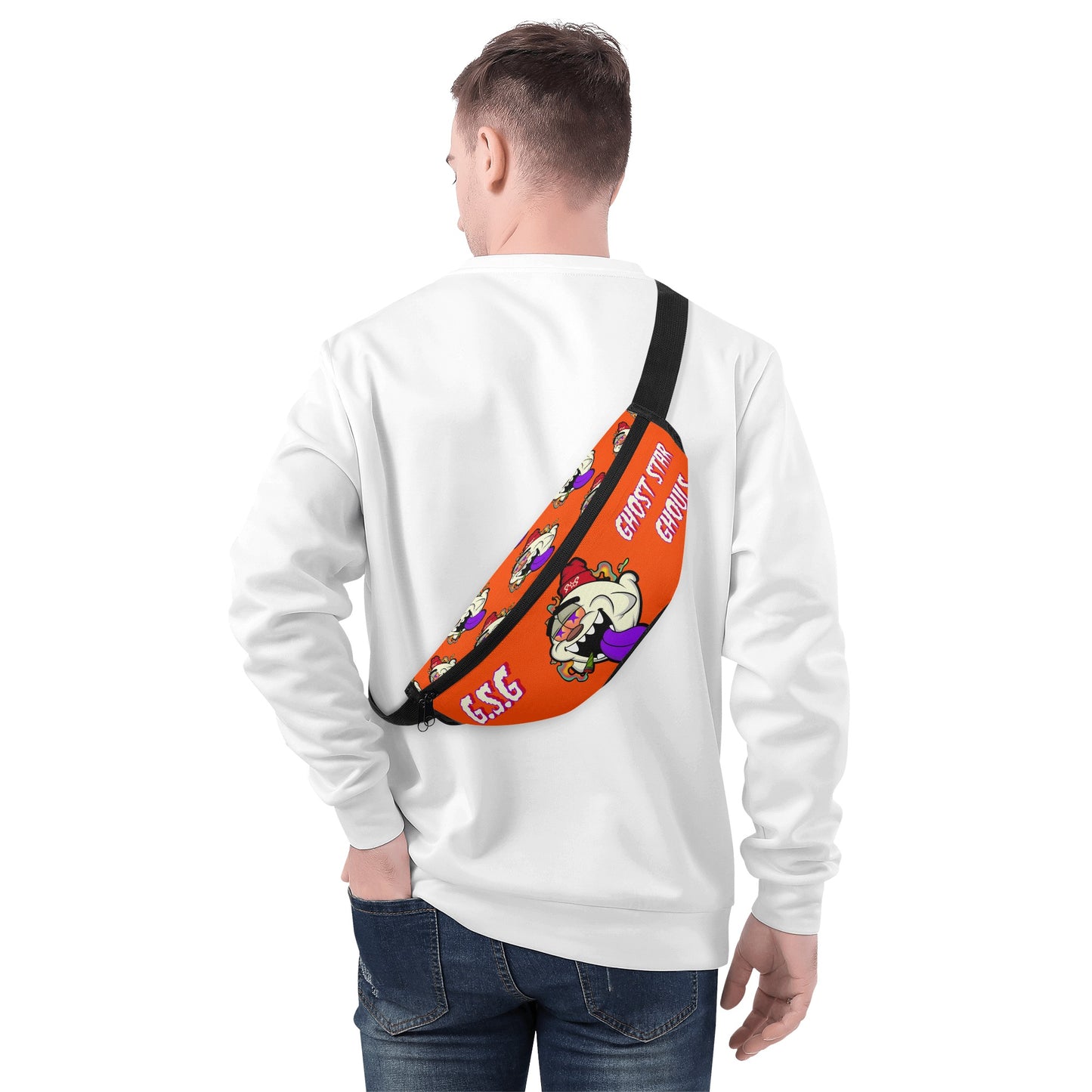 G.S.G Ghost Star Ghouls Dark Orange Fanny Pack