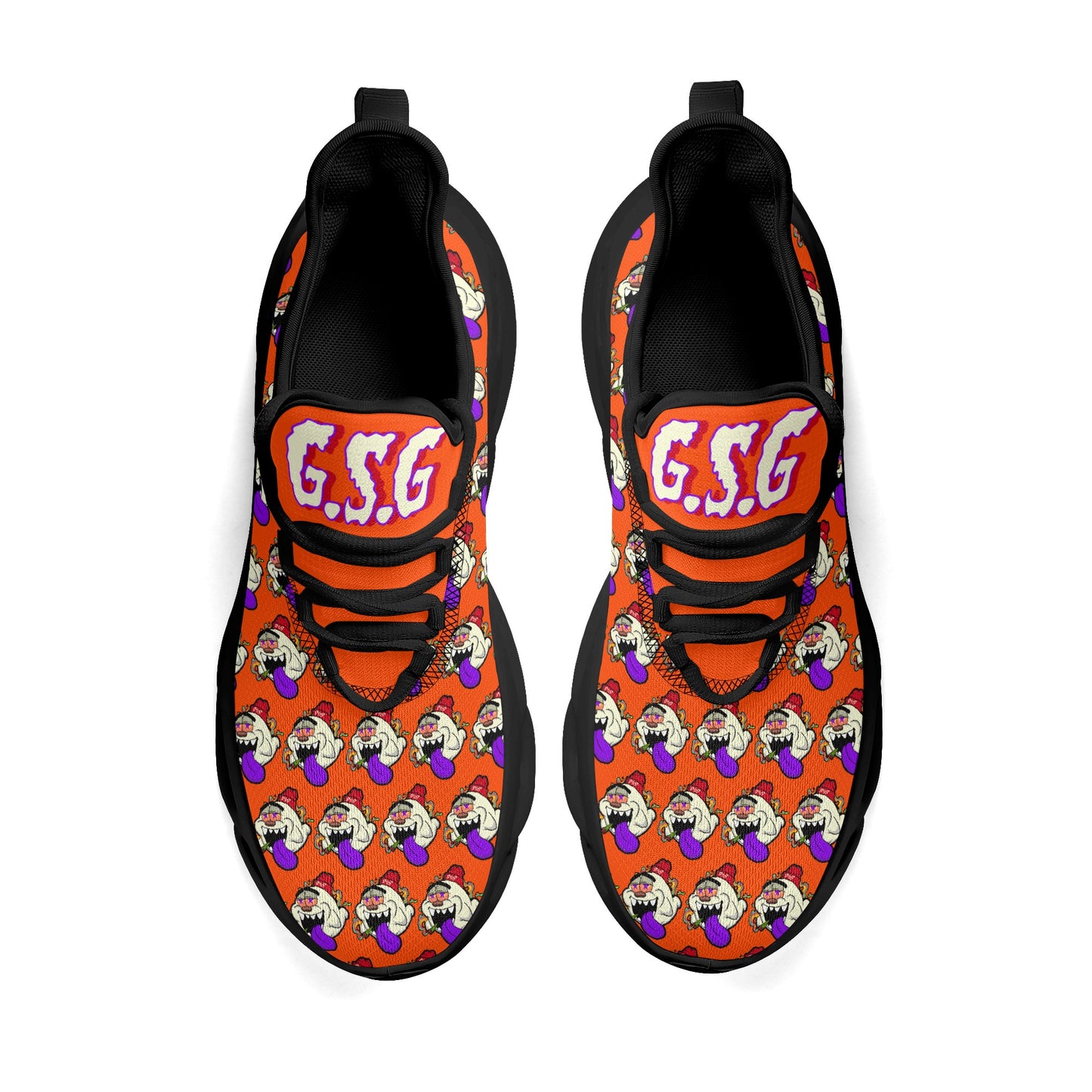 G.S.G Ghost Star Ghouls Dark Orange Star Kicks