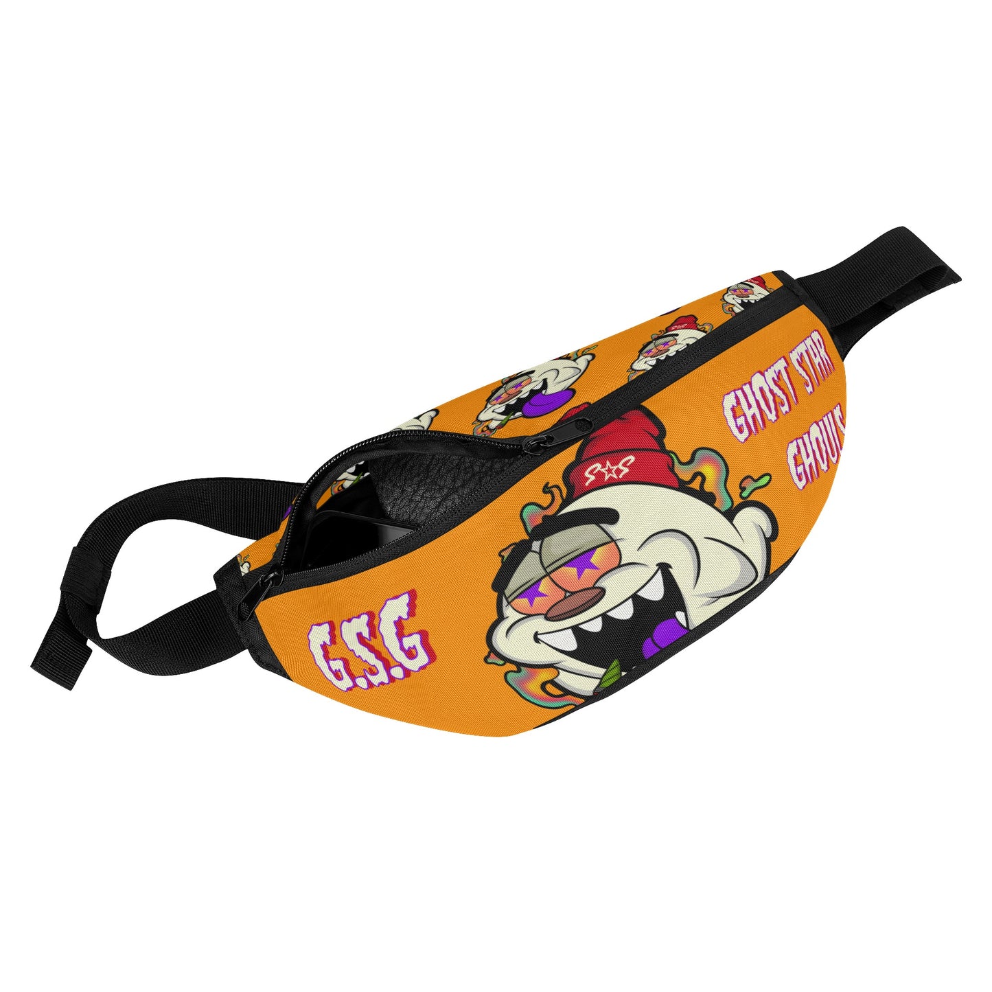 G.S.G Ghost Star Ghouls Orange Fanny Pack