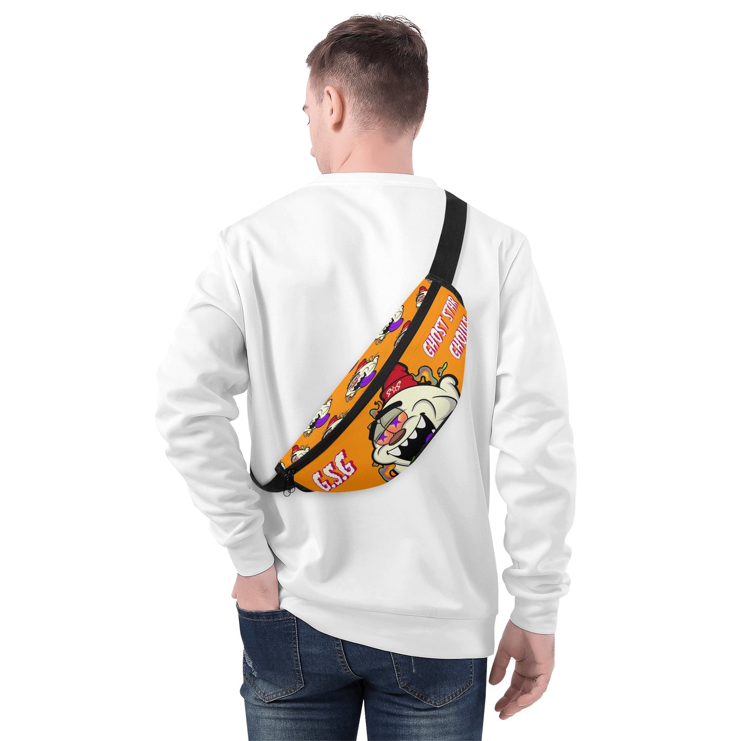 G.S.G Ghost Star Ghouls Orange Fanny Pack