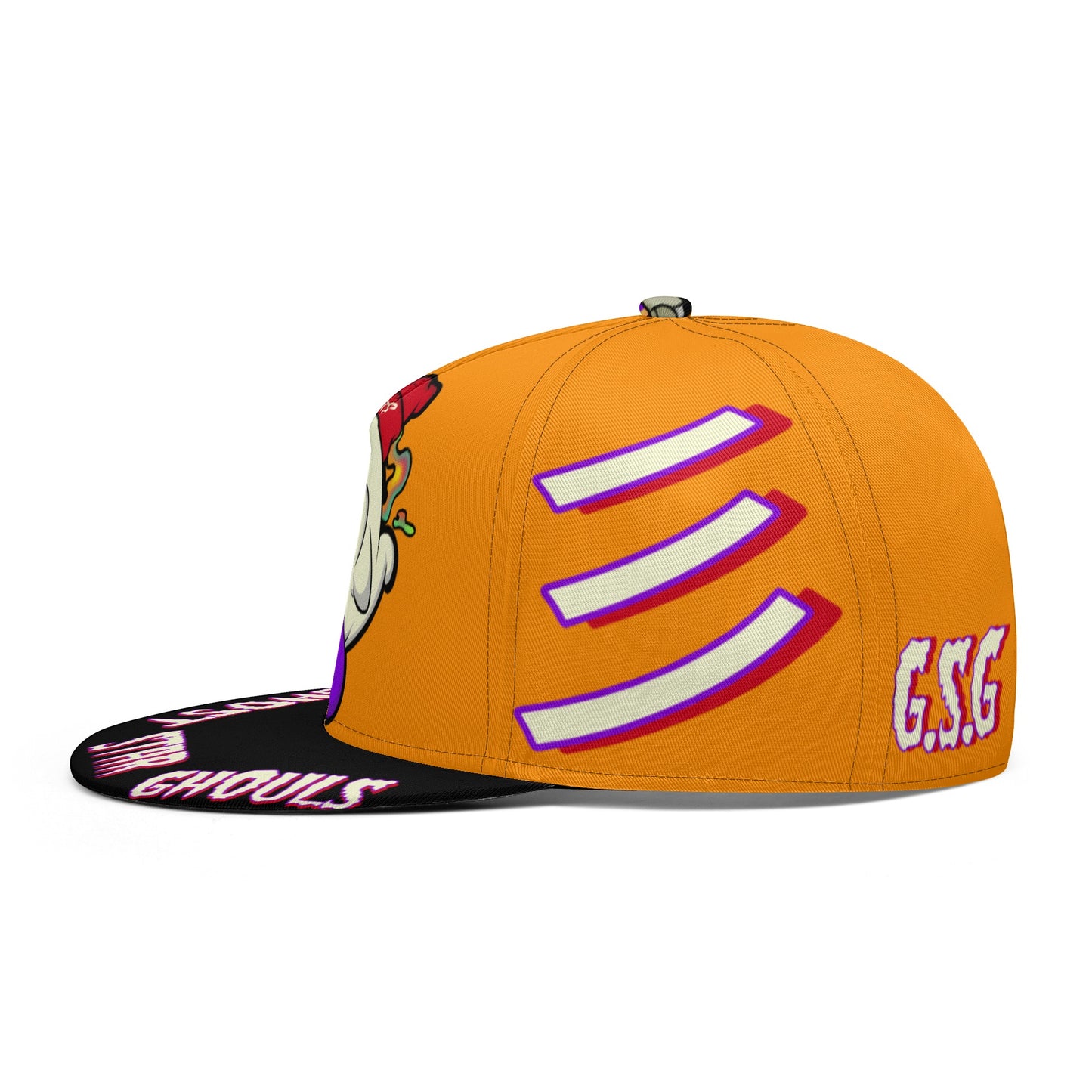 G.S.G Ghost Star Ghouls Orange Snapbacks