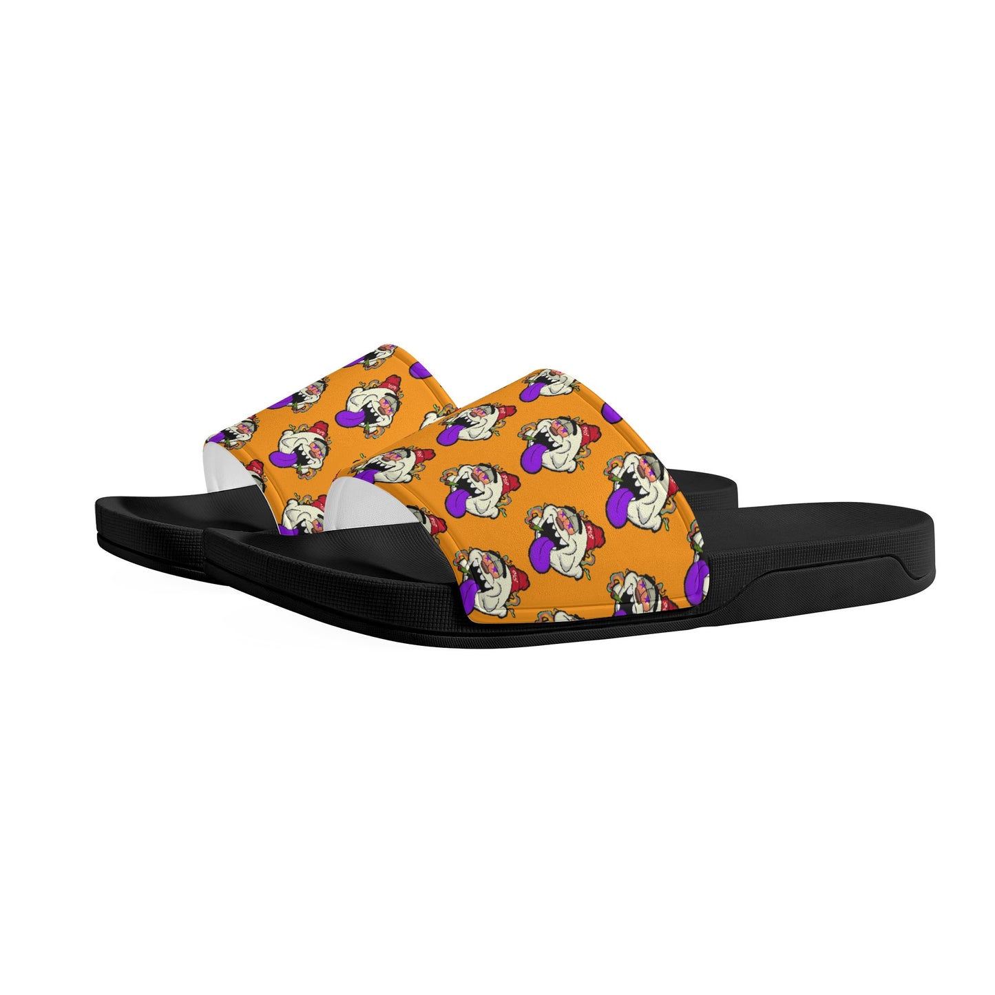 G.S.G Ghost Star Ghouls Men Orange Star Slides