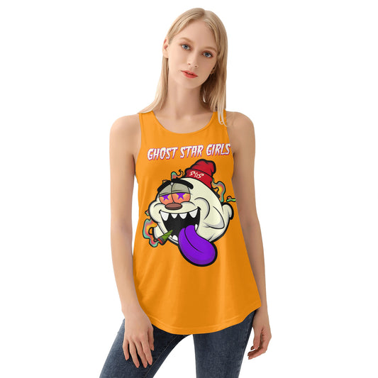 G.S.G Ghost Star Girl S.O.S Ghost Edition Womens Orange Vest