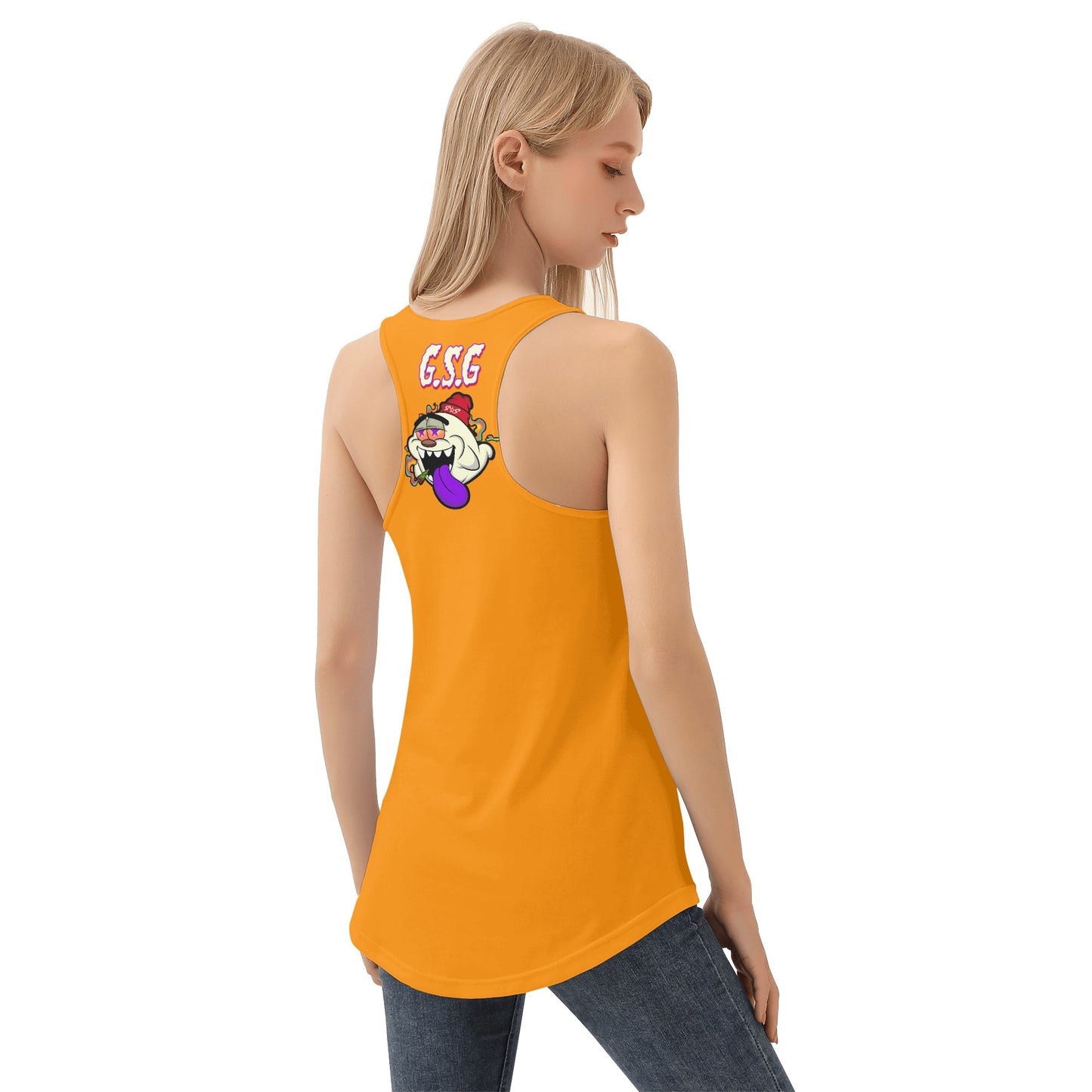 G.S.G Ghost Star Girl S.O.S Ghost Edition Womens Orange Vest