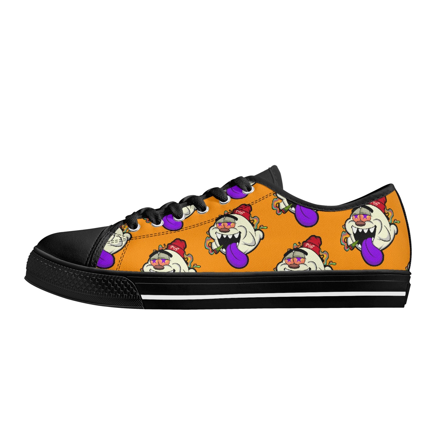 G.S.G Ghost Star Ghouls S.O.S Ghost Edition Mens Orange Low Top Star Kicks