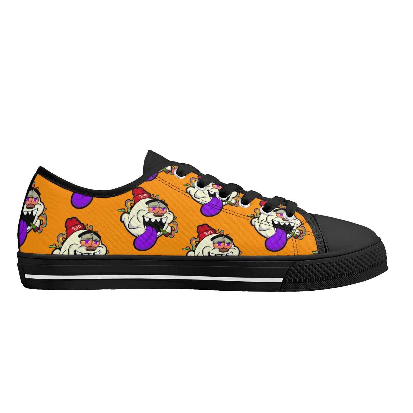 G.S.G Ghost Star Ghouls S.O.S Ghost Edition Mens Orange Low Top Star Kicks