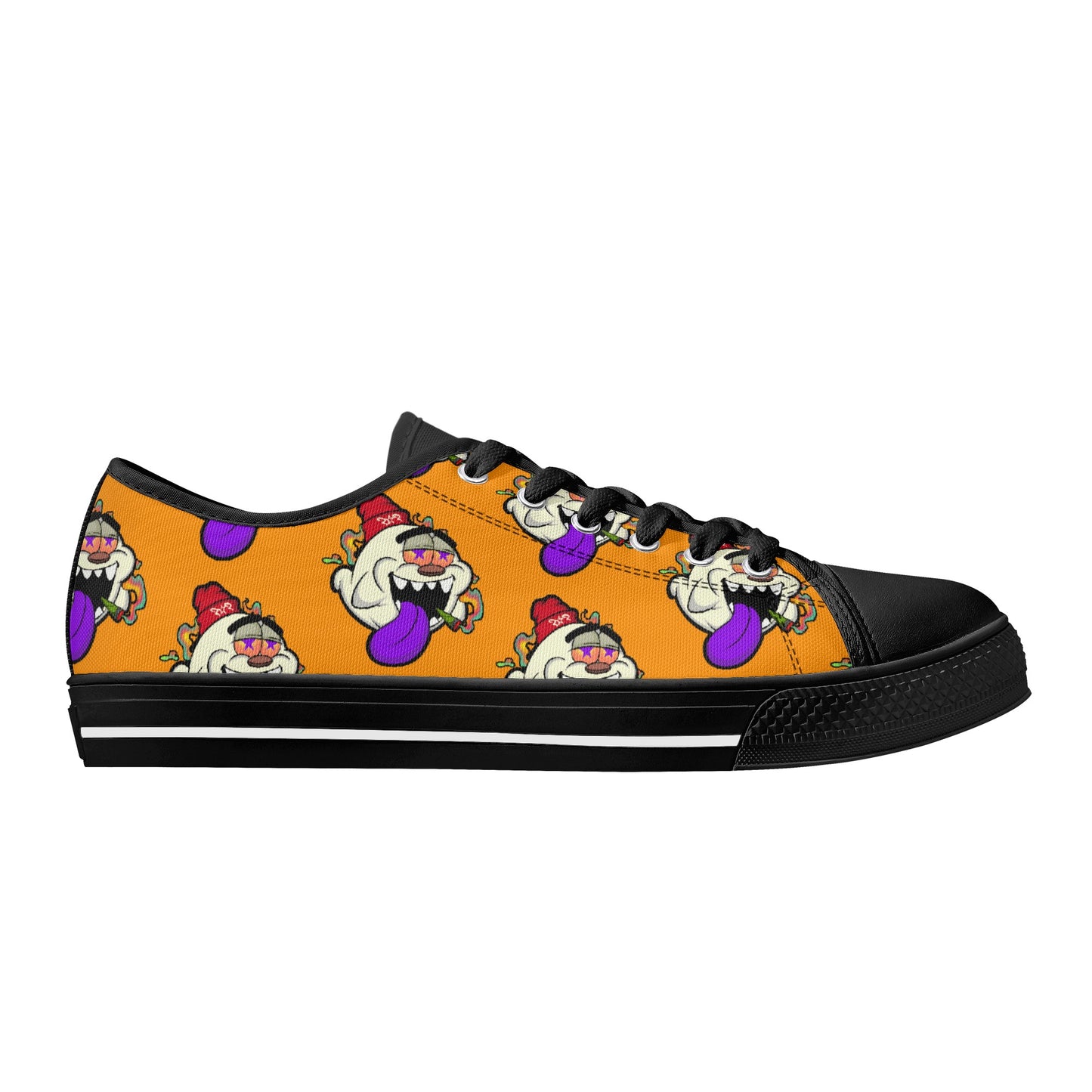 G.S.G Ghost Star Ghouls S.O.S Ghost Edition Mens Orange Low Top Star Kicks