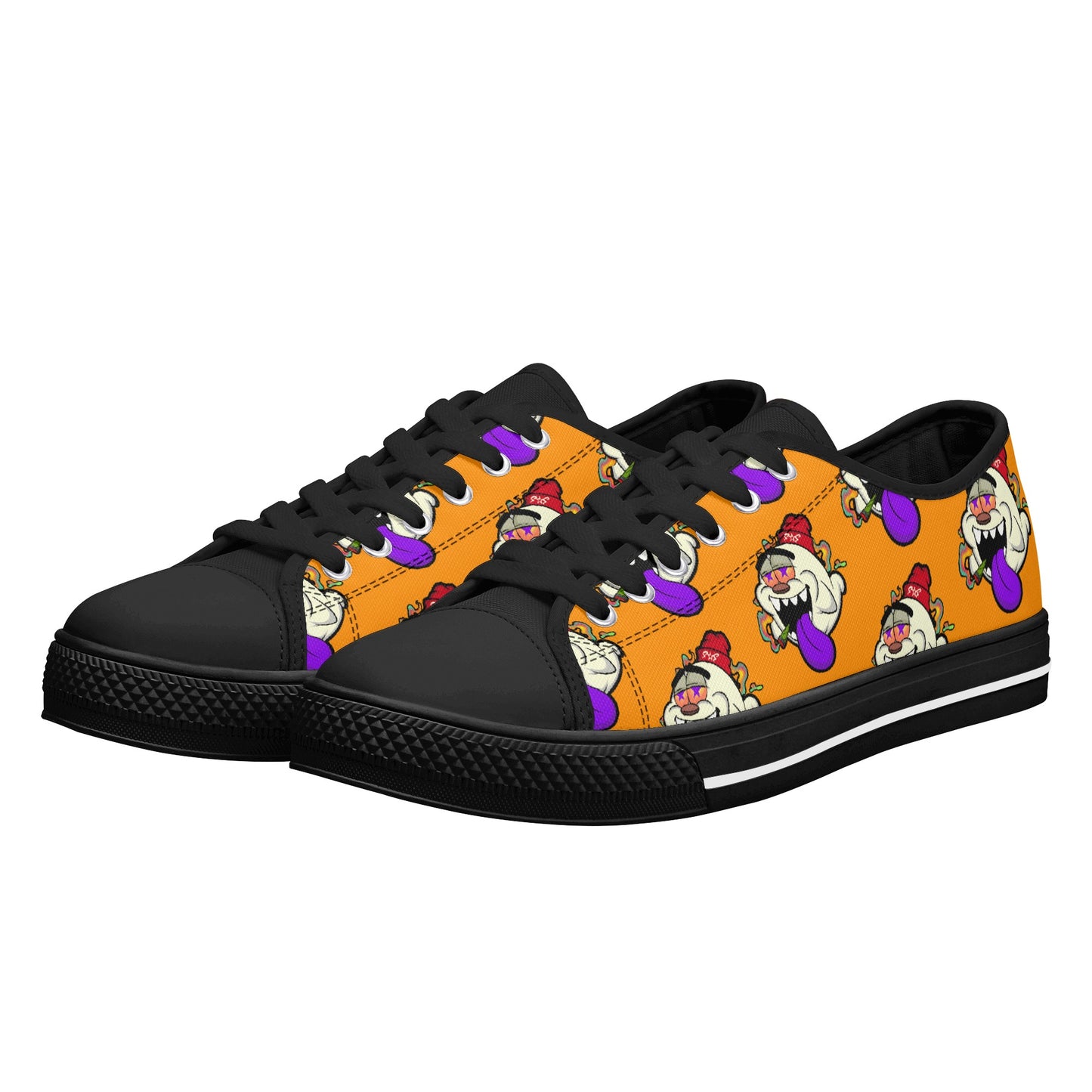 G.S.G Ghost Star Ghouls S.O.S Ghost Edition Mens Orange Low Top Star Kicks