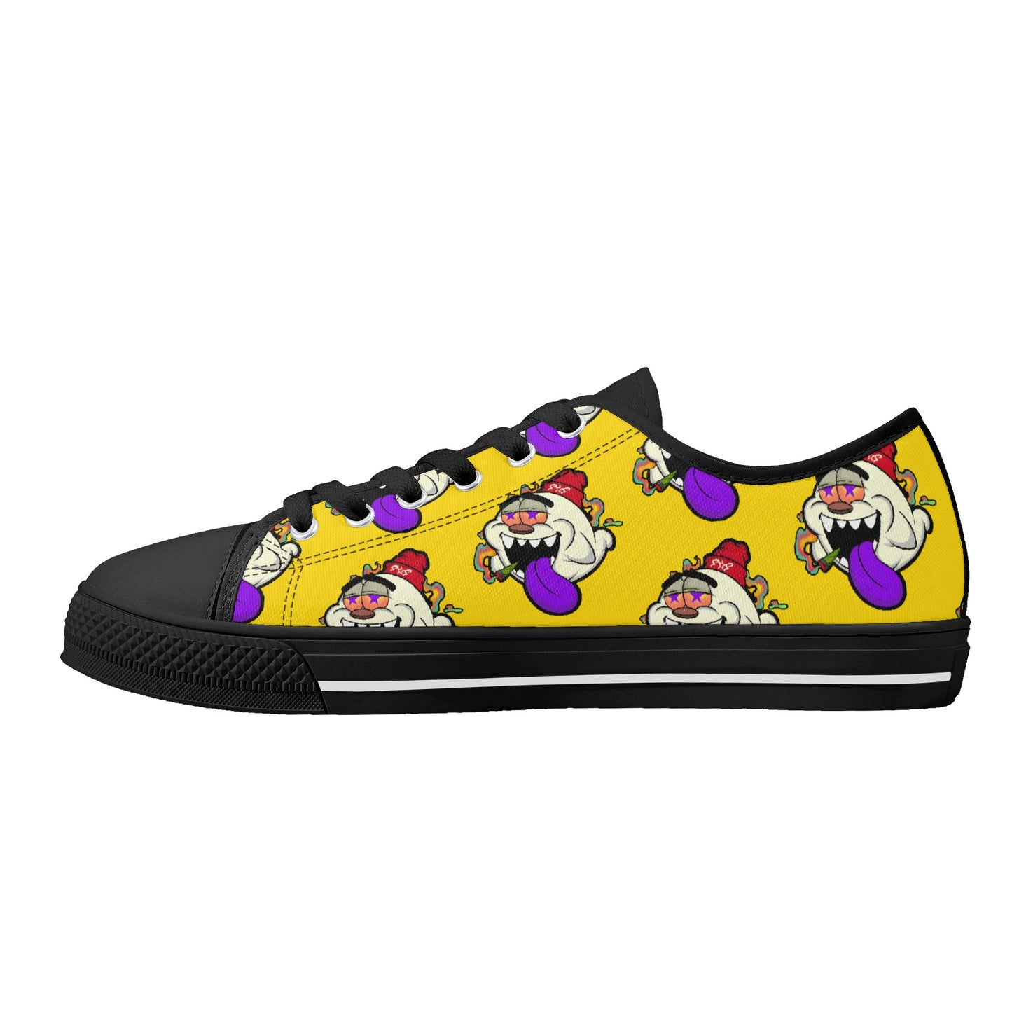 G.S.G Ghost Star Ghouls S.O.S Ghost Edition Mens Gold Low Top Star Kicks