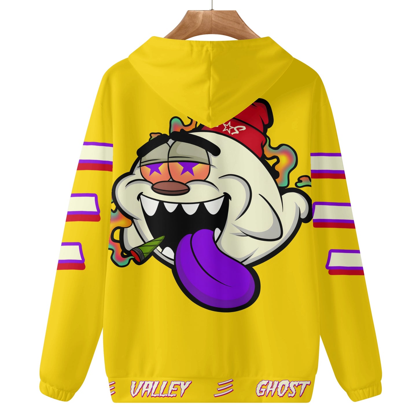 G.S.G Ghost Star Ghouls Mens Gold Lightweight Hoodie