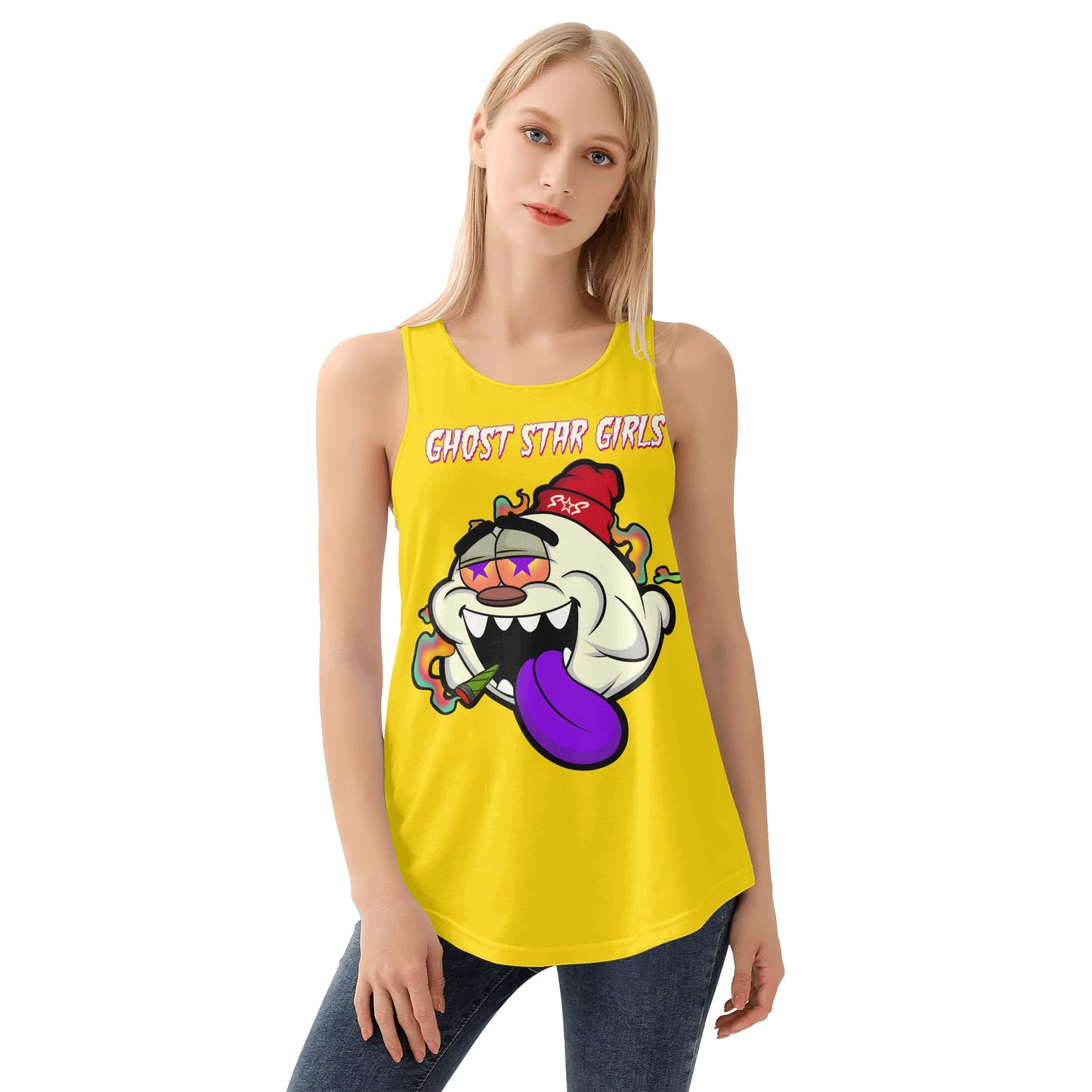 G.S.G Ghost Star Girl S.O.S Ghost Edition Womens Gold Vest