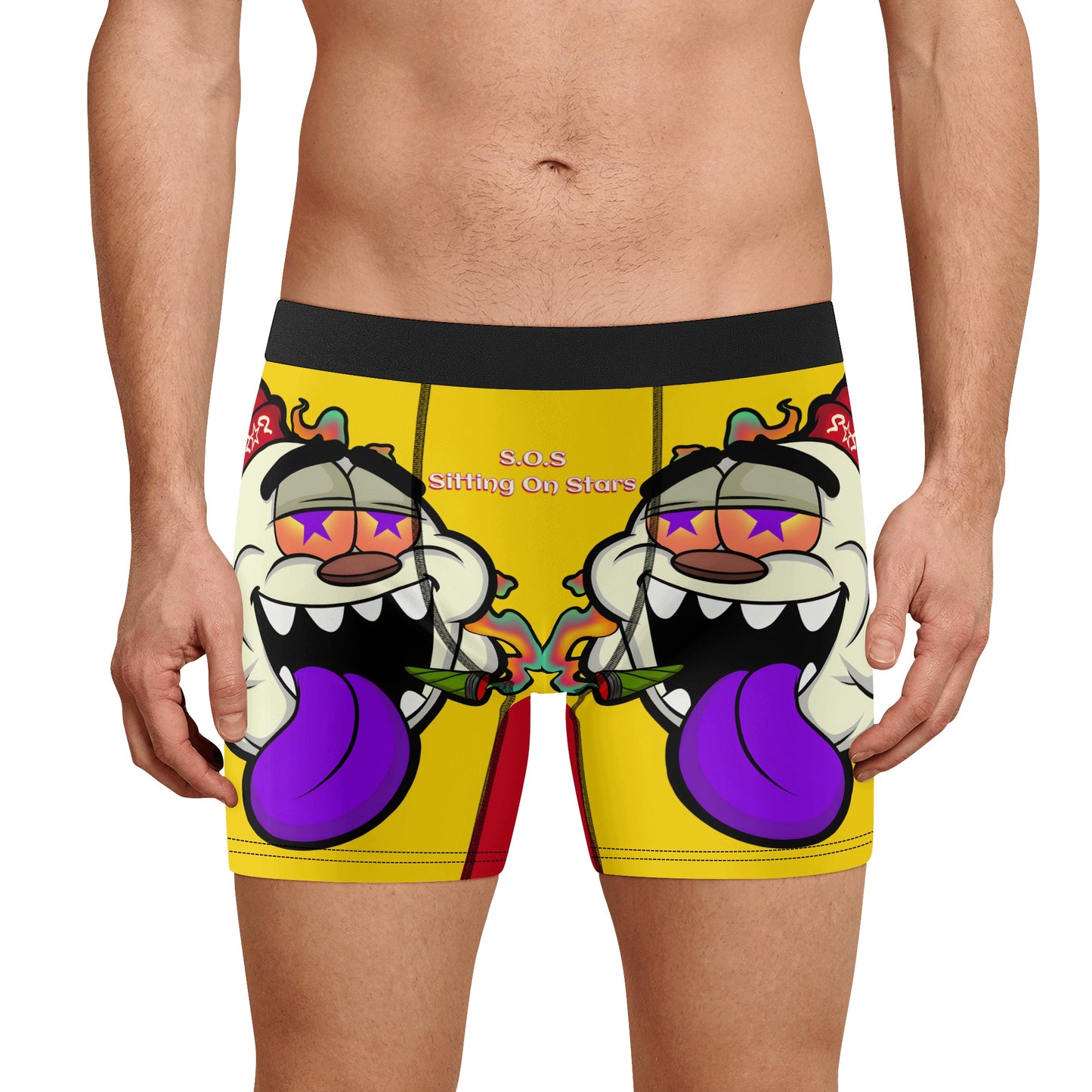 G.S.G Ghost Star Ghouls Mens Gold Classic Stretch Trunks & Underwear