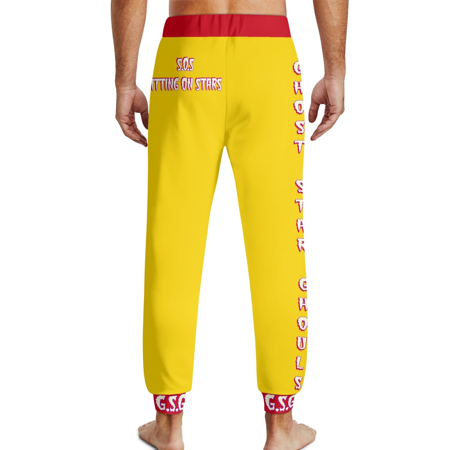 G.S.G Ghost Star Ghouls Mens Gold Sweatpants