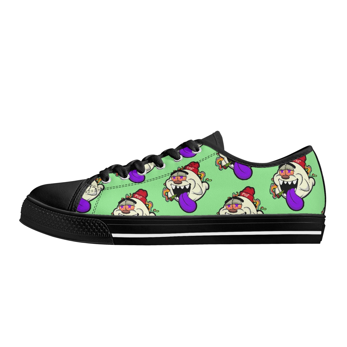 G.S.G Ghost Star Ghouls S.O.S Ghost Edition Mens Mint Green Low Top Star Kicks