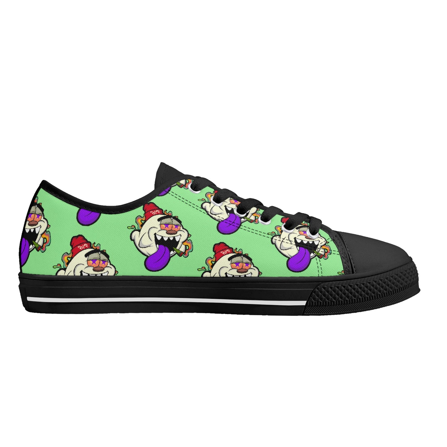 G.S.G Ghost Star Ghouls S.O.S Ghost Edition Mens Mint Green Low Top Star Kicks