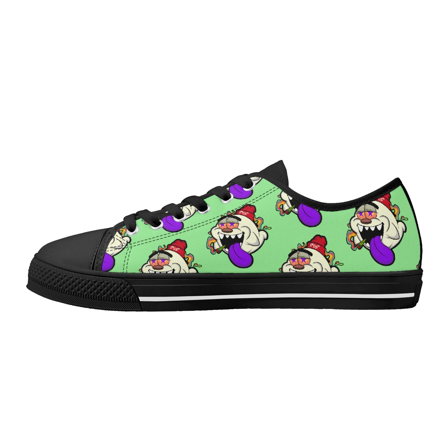 G.S.G Ghost Star Ghouls S.O.S Ghost Edition Mens Mint Green Low Top Star Kicks