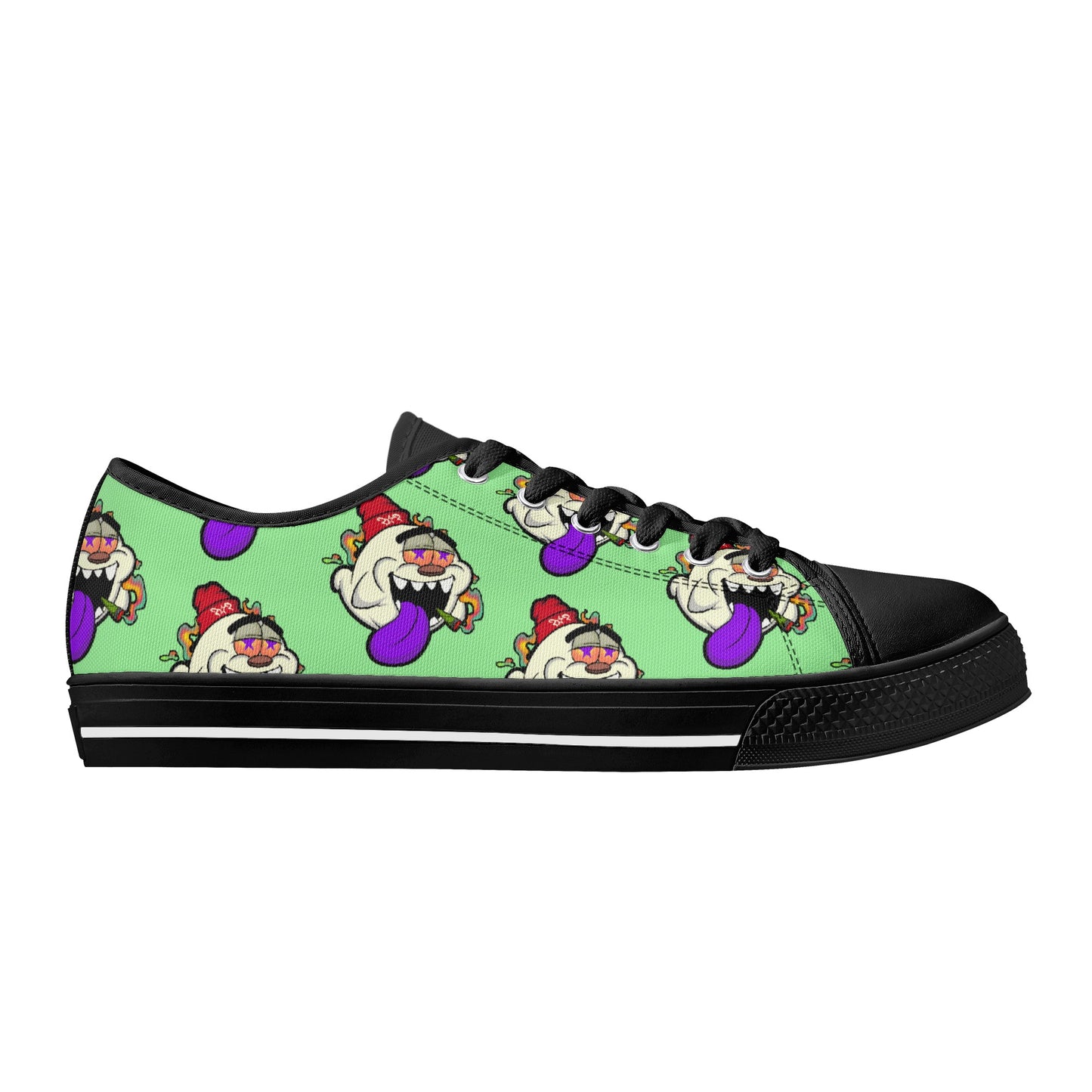 G.S.G Ghost Star Ghouls S.O.S Ghost Edition Mens Mint Green Low Top Star Kicks