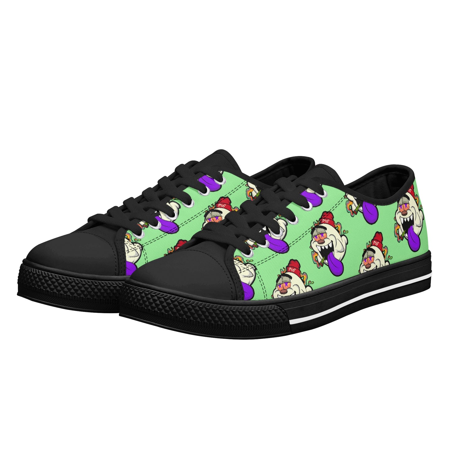 G.S.G Ghost Star Ghouls S.O.S Ghost Edition Mens Mint Green Low Top Star Kicks