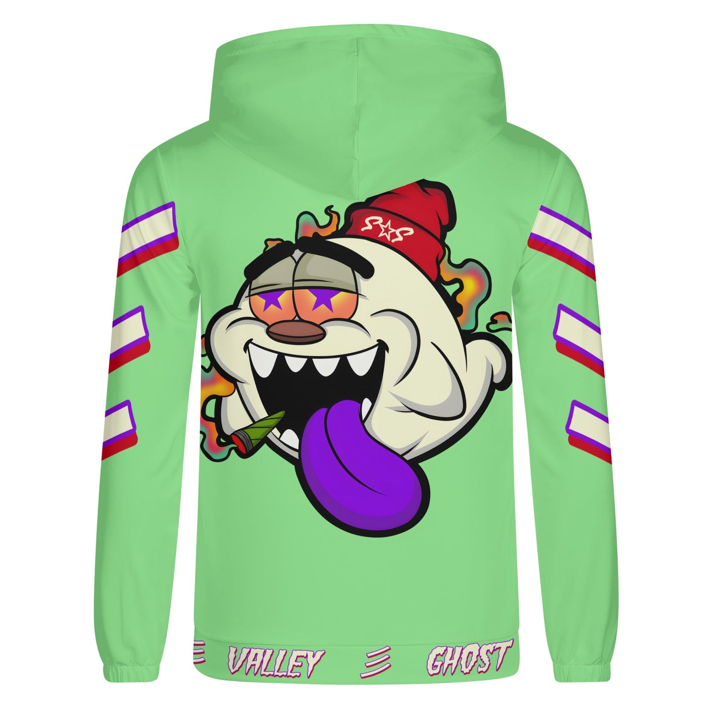 G.S.G Ghost Star Ghouls Mens Mint Green Lightweight Hoodie