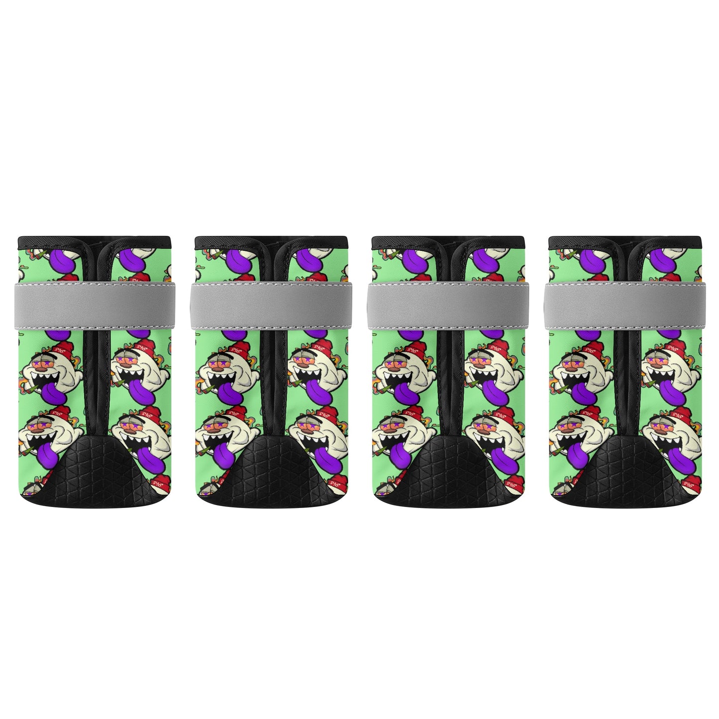 G.S.G Ghost Star Ghouls Mint Green Non Slip Dog Socks