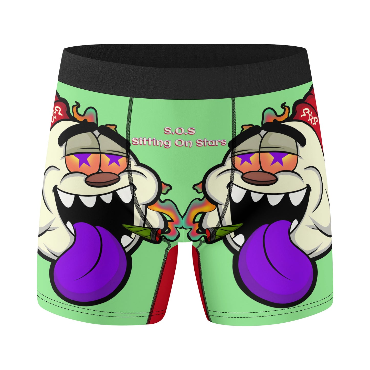 G.S.G Ghost Star Ghouls Mens Mint Green Classic Stretch Trunks & Underwear