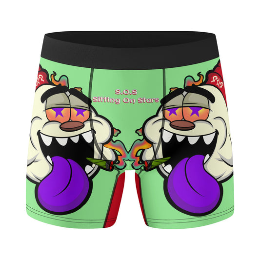 G.S.G Ghost Star Ghouls Mens Mint Green Classic Stretch Trunks & Underwear