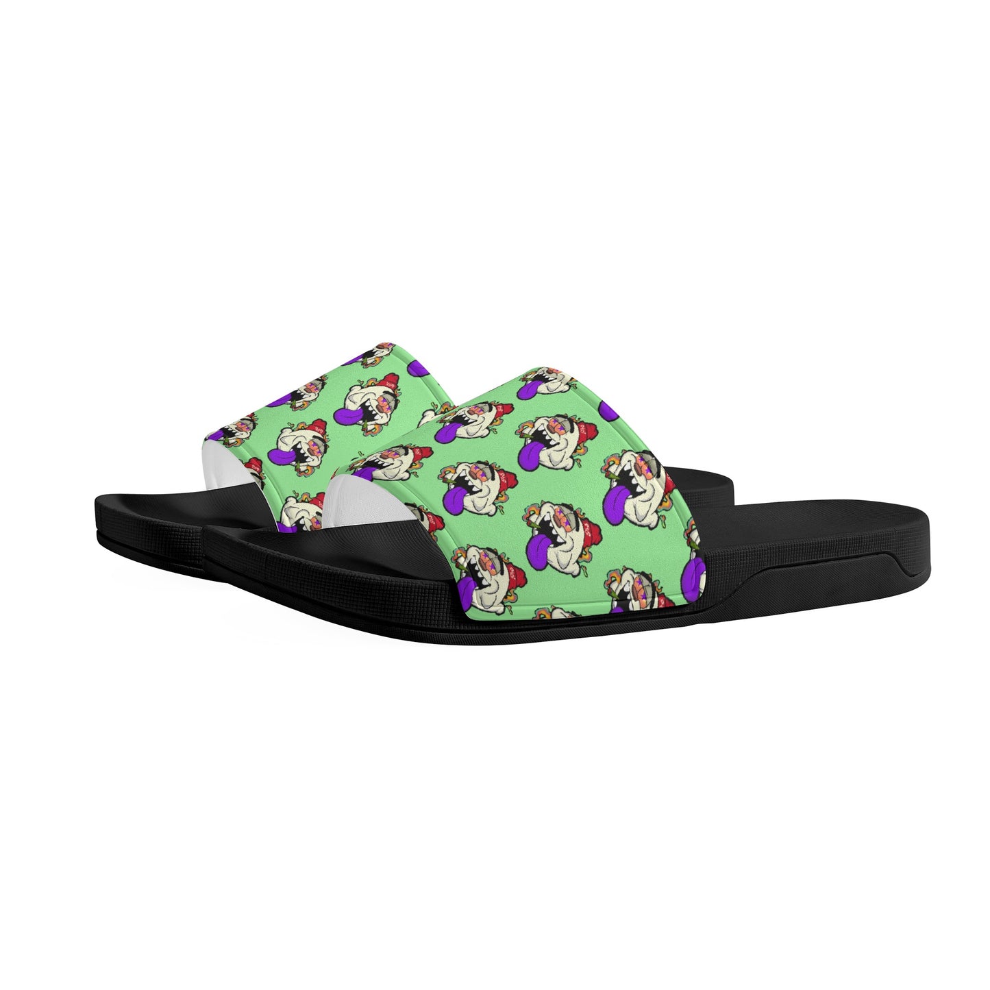 G.S.G Ghost Star Ghouls Mens Mint Green Star Slides