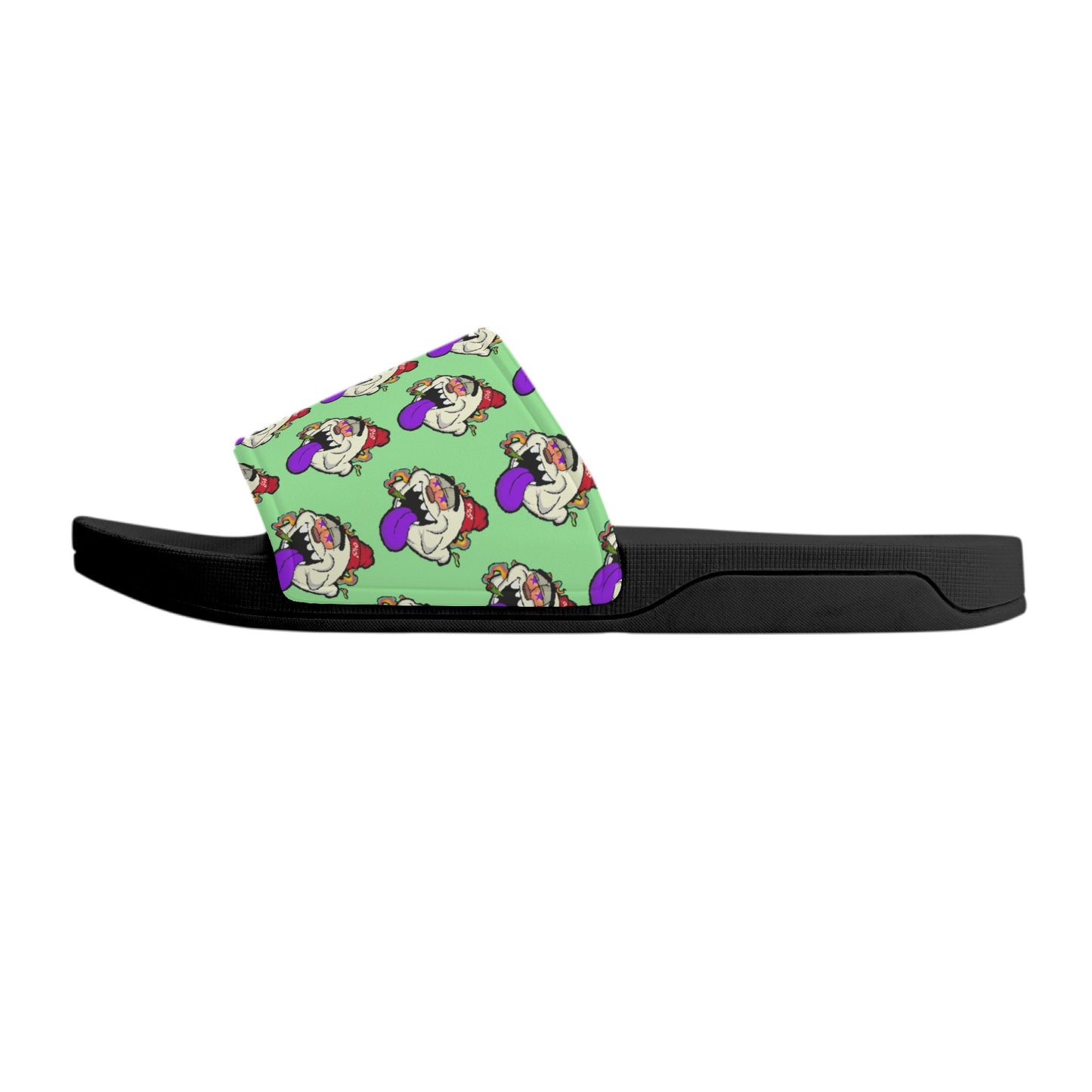 G.S.G Ghost Star Ghouls Mens Mint Green Star Slides