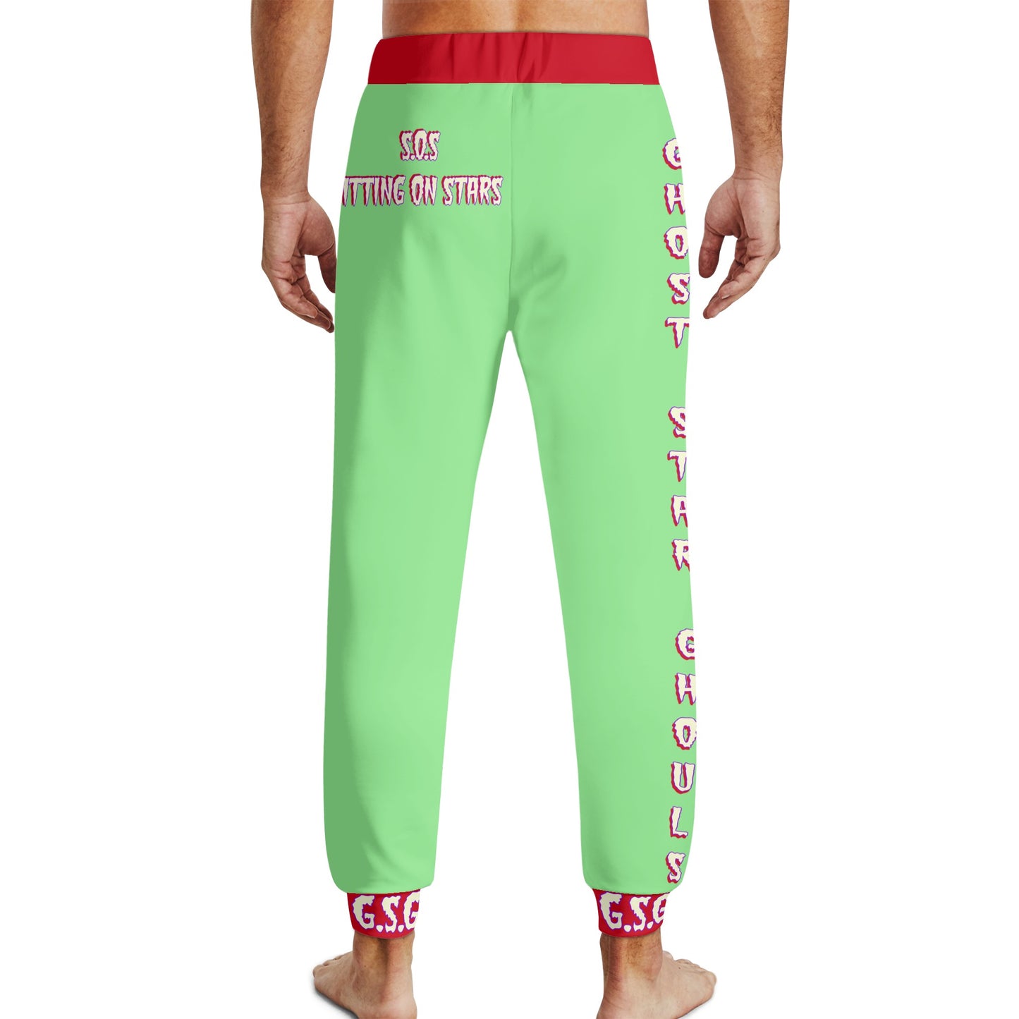 G.S.G Ghost Star Ghouls Mens Mint Green Sweatpants