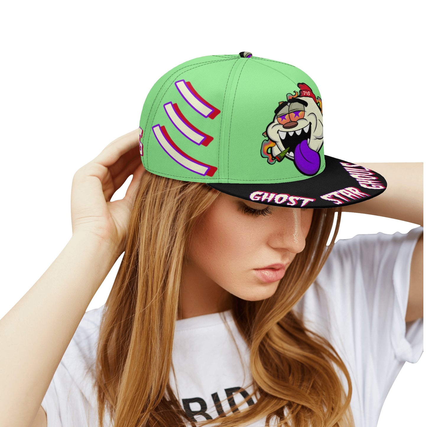 G.S.G Ghost Star Ghouls Mint Green Snapbacks