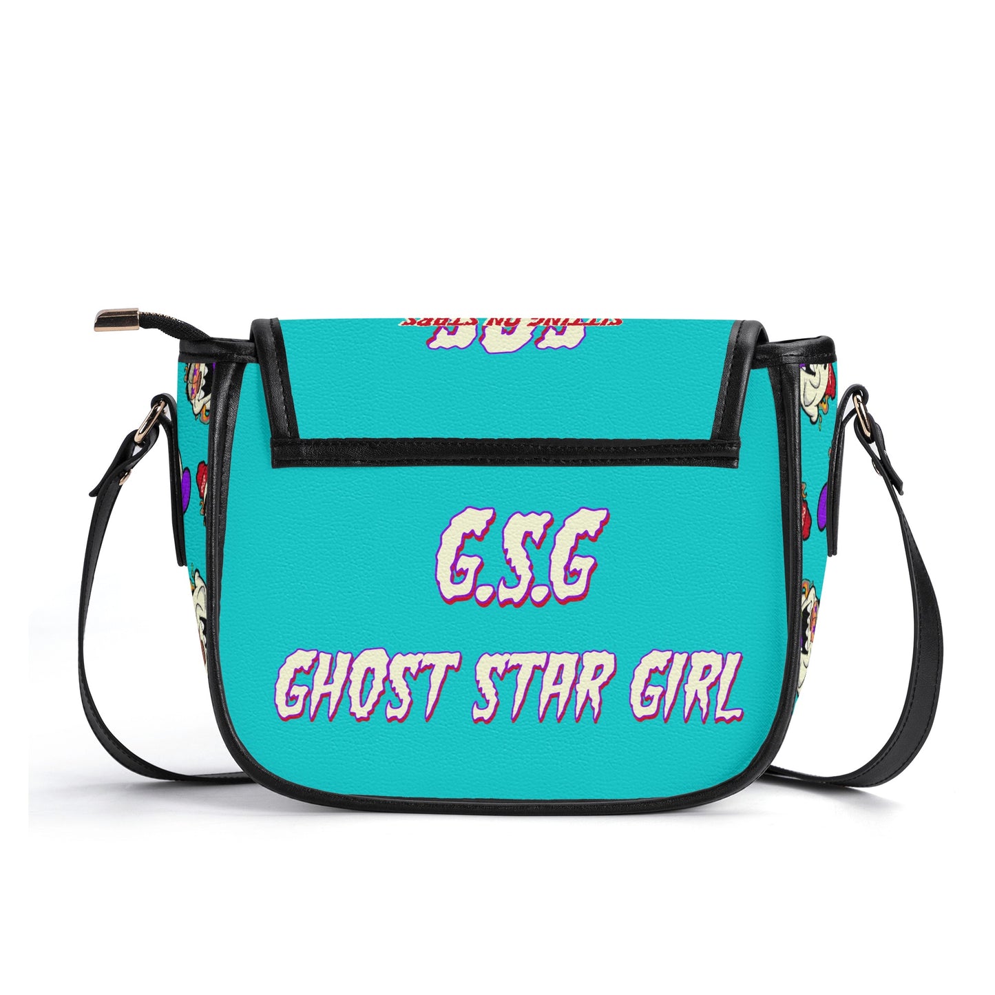 G.S.G Ghost Star Girl Turquoise Leather Saddle Bag