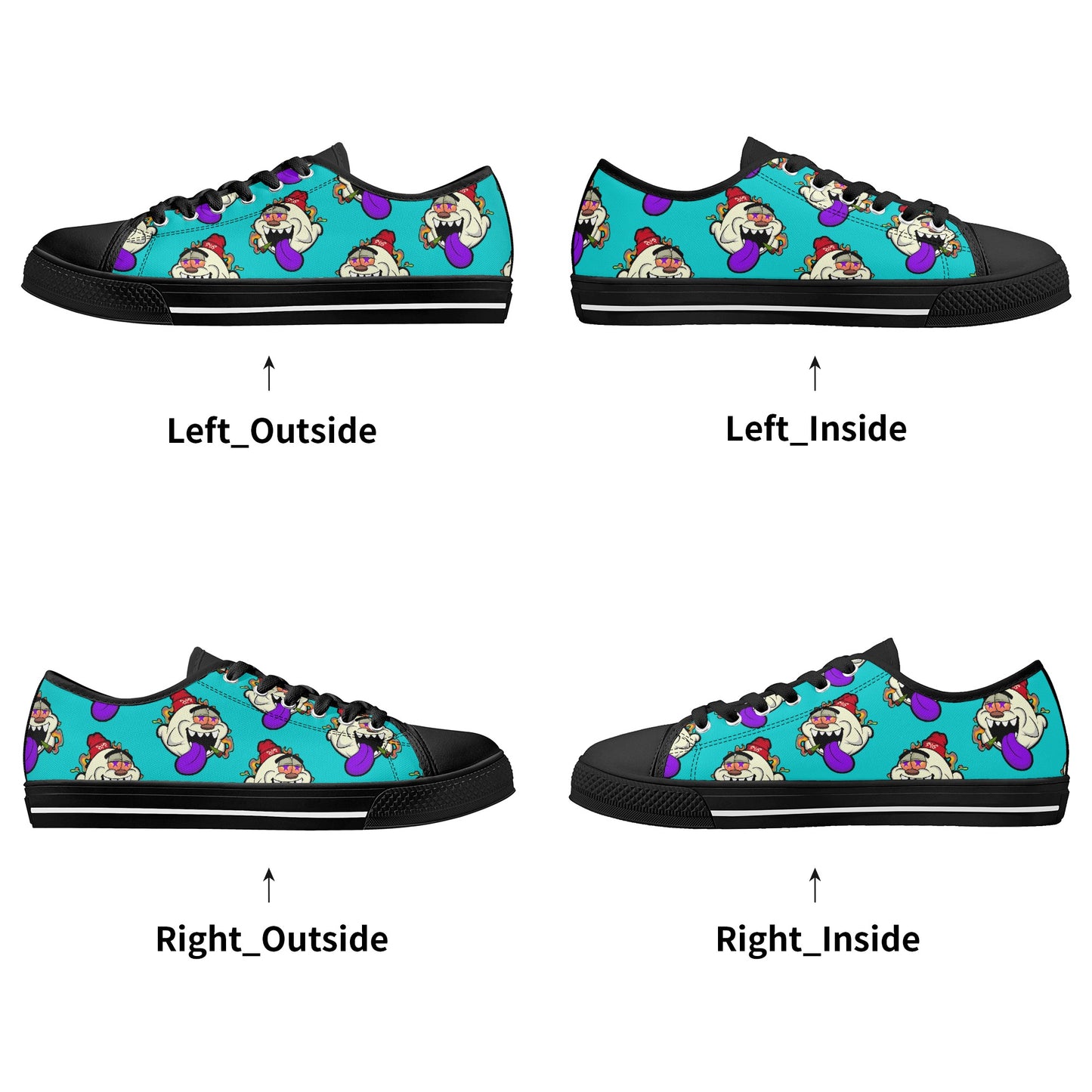 G.S.G Ghost Star Ghouls S.O.S Ghost Edition Mens Turquoise Low Top Star Kicks