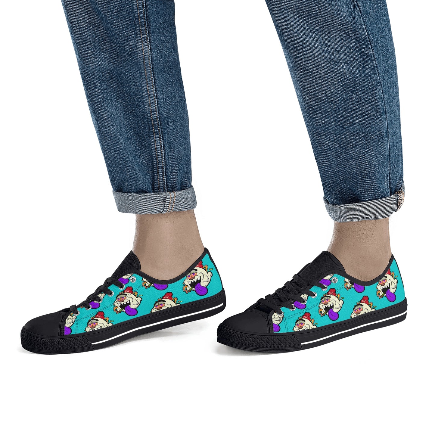 G.S.G Ghost Star Ghouls S.O.S Ghost Edition Mens Turquoise Low Top Star Kicks