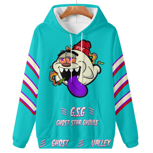 G.S.G Ghost Star Ghouls Mens Turquoise Lightweight Hoodie