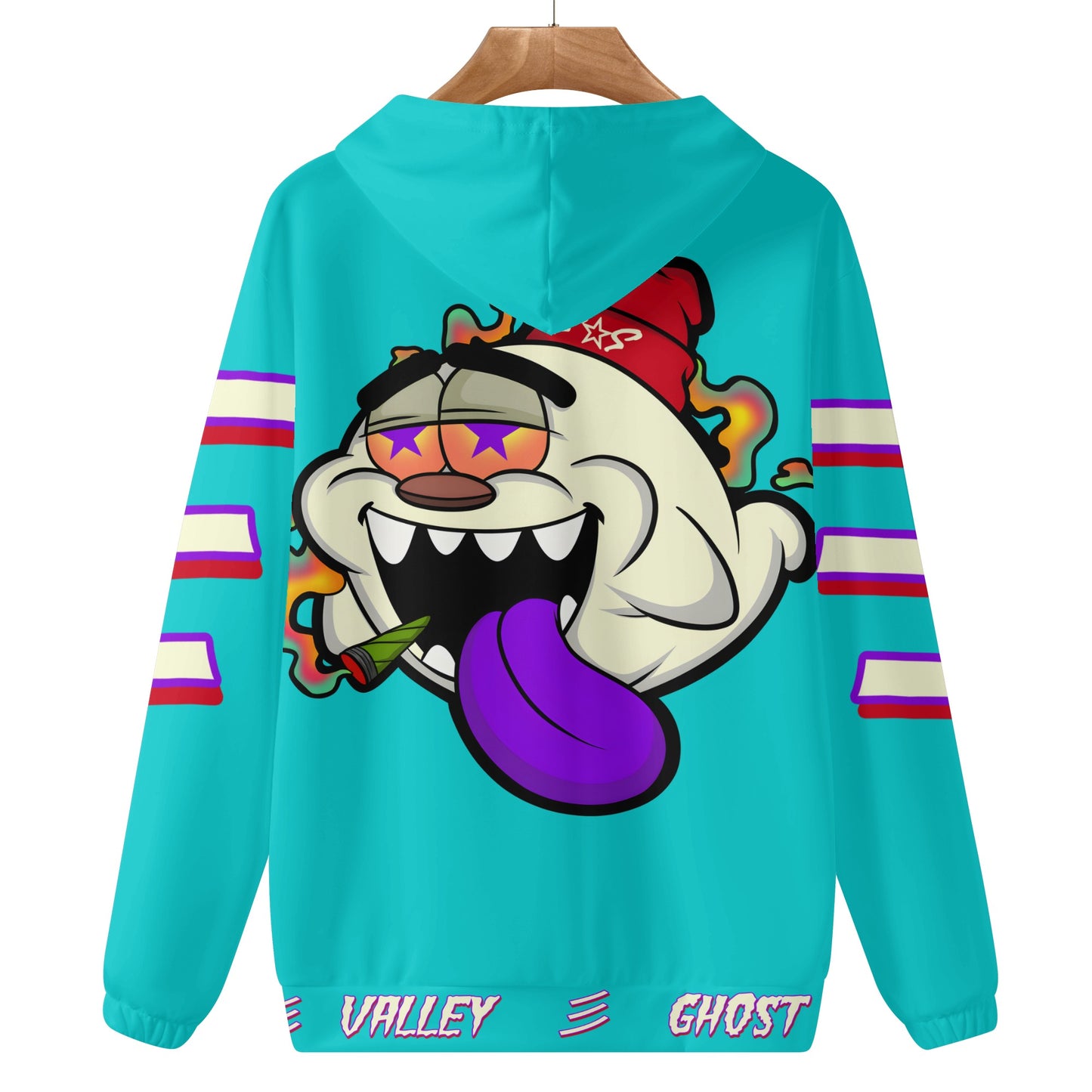 G.S.G Ghost Star Ghouls Mens Turquoise Lightweight Hoodie