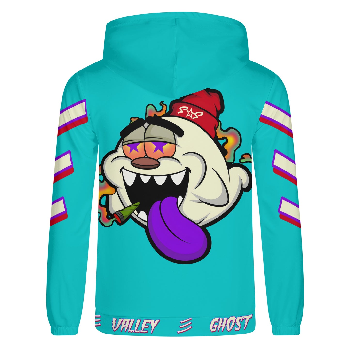 G.S.G Ghost Star Ghouls Mens Turquoise Lightweight Hoodie