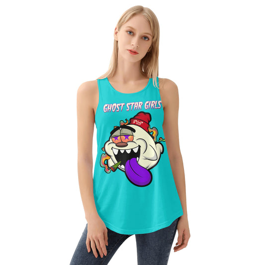 G.S.G Ghost Star Girl S.O.S Ghost Edition Womens Turquoise Vest