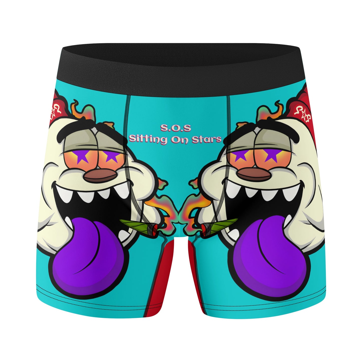 G.S.G Ghost Star Ghouls Mens Turquoise Classic Stretch Trunks & Underwear