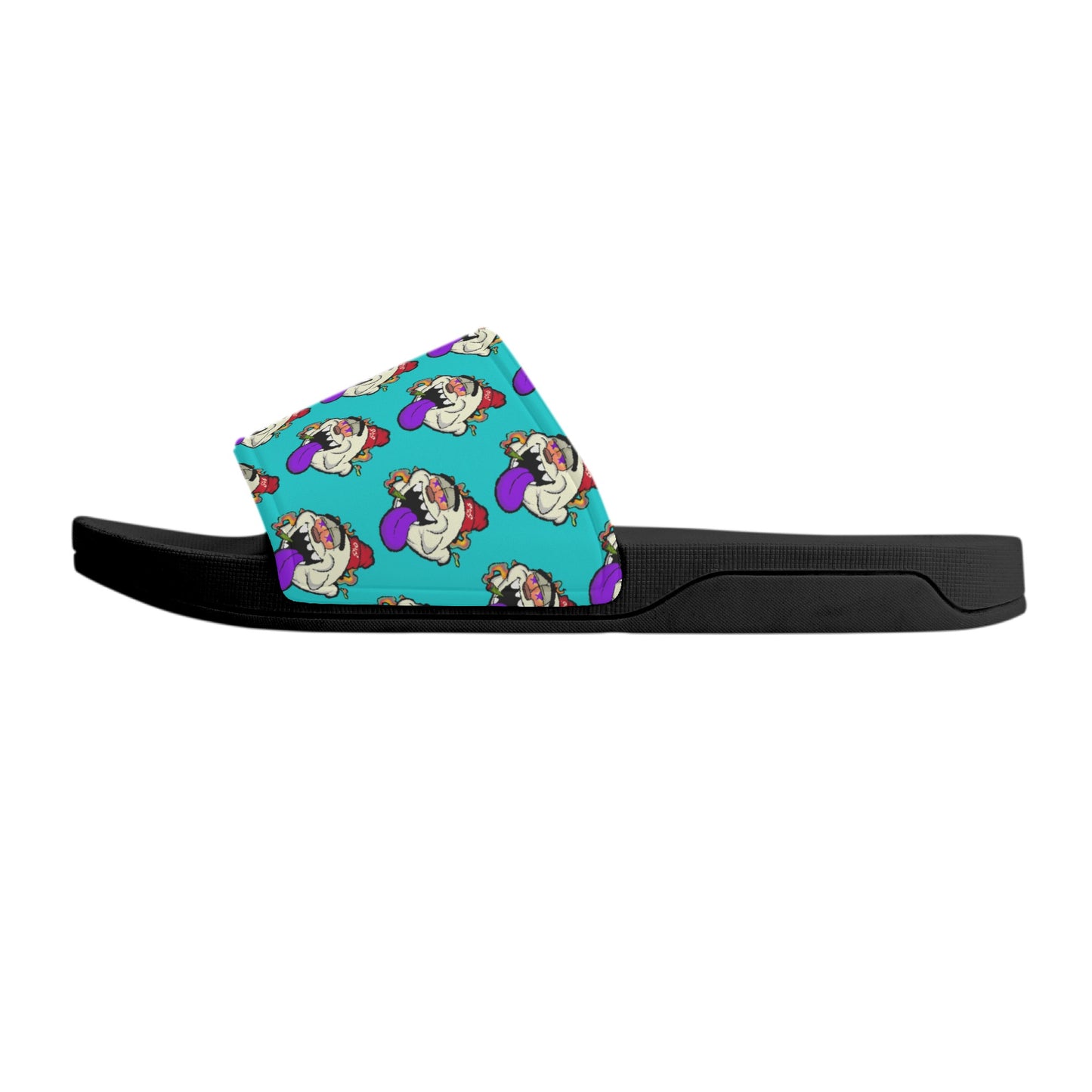 G.S.G Ghost Star Ghouls Mens Turquoise Star Slides