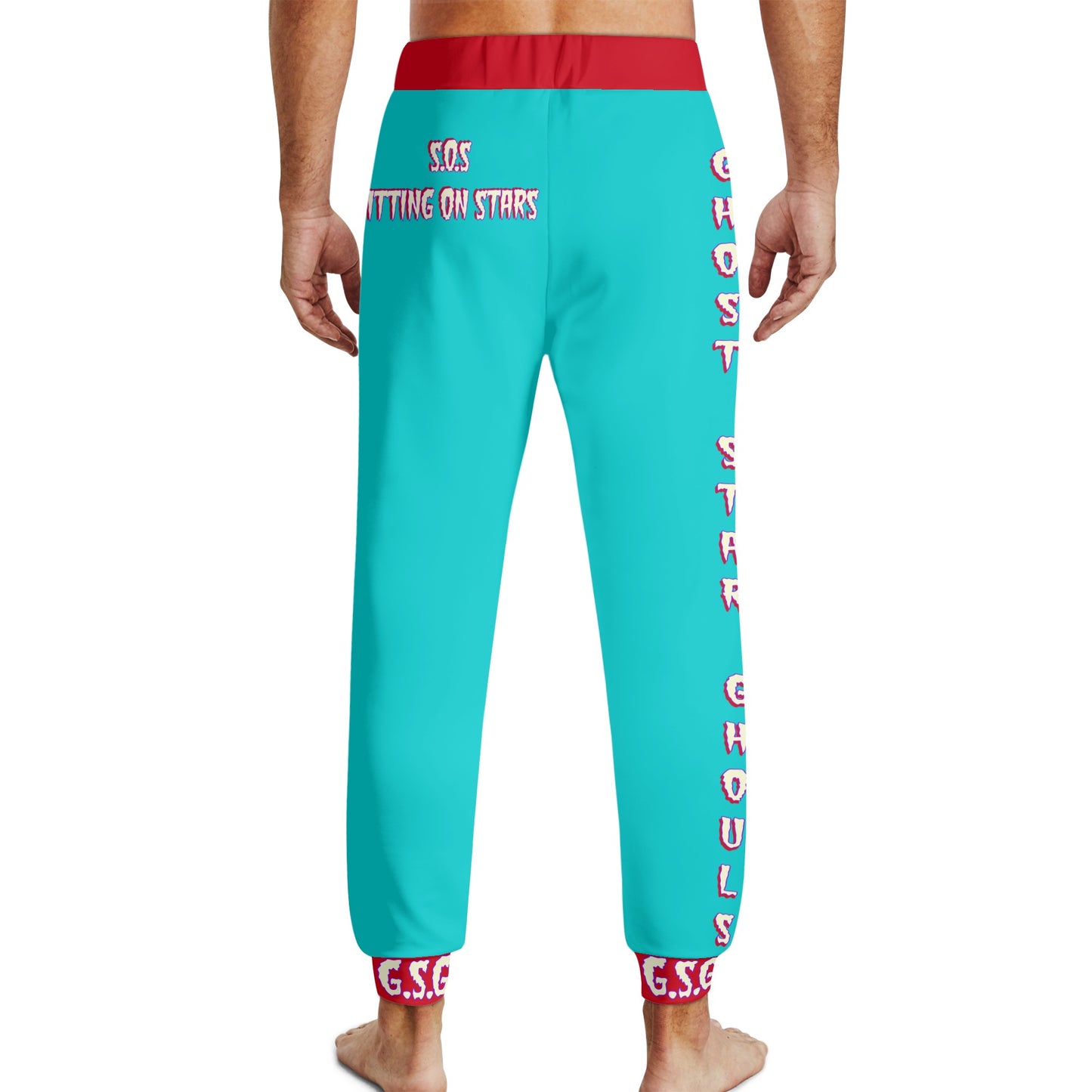 G.S.G Ghost Star Ghouls Mens Turquoise Sweatpants